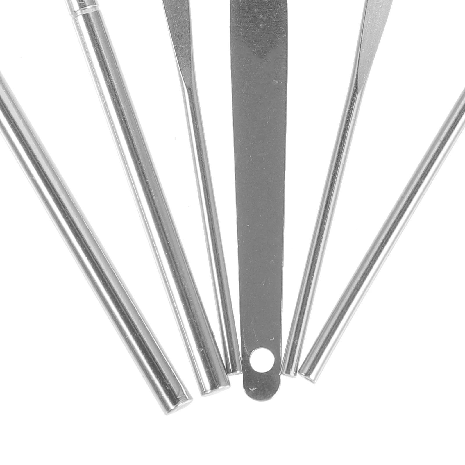 

1 комплект инструментов для удаления ушной серы из нержавеющей стали, удобный нескользящий набор для чистки ушей, прочный портативный совок для ушной серы, ложка