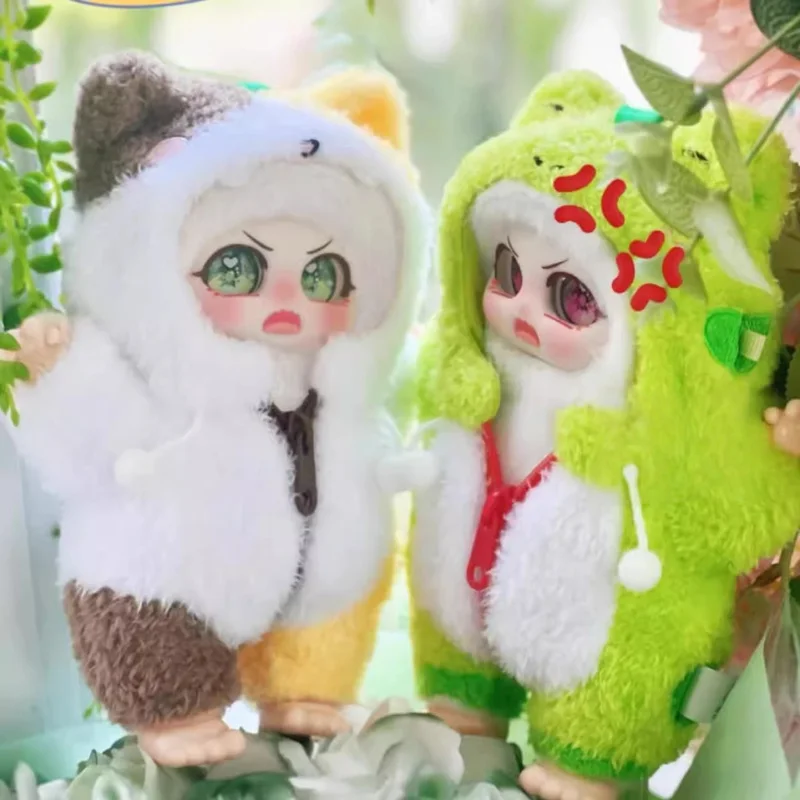 

Angry Doll Coconut Coconut Blind Box Trend Toy Plush Pendant Animation Around The Desktop Ornaments Collection Decorations Gifts