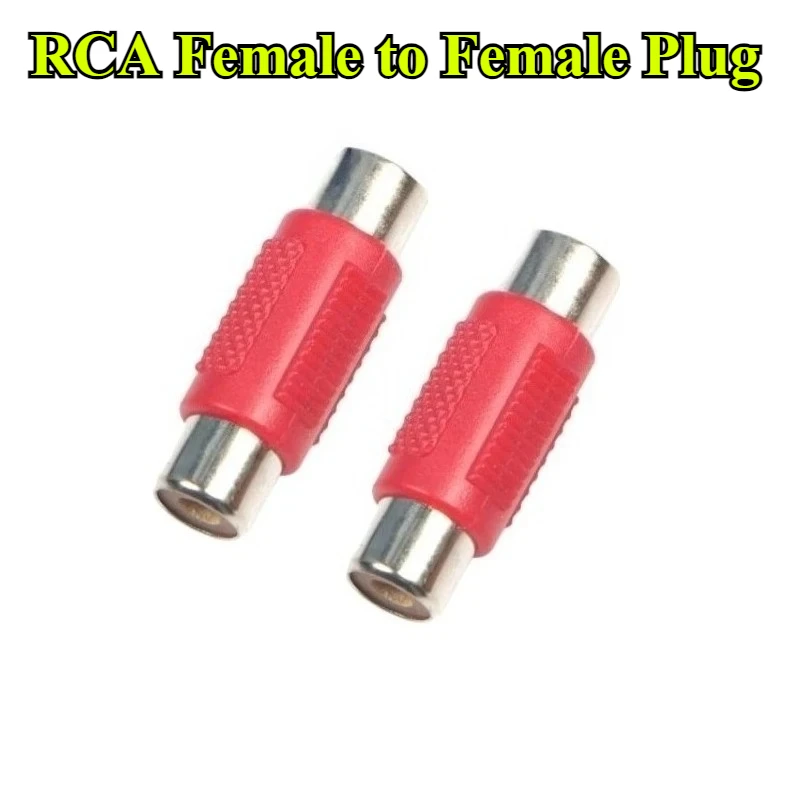 5/10Pcs/lot RCA Straight-through Audio and Video Female to Female Plug RCA Audio Lotus Butt Jack Socket Adapter Connector