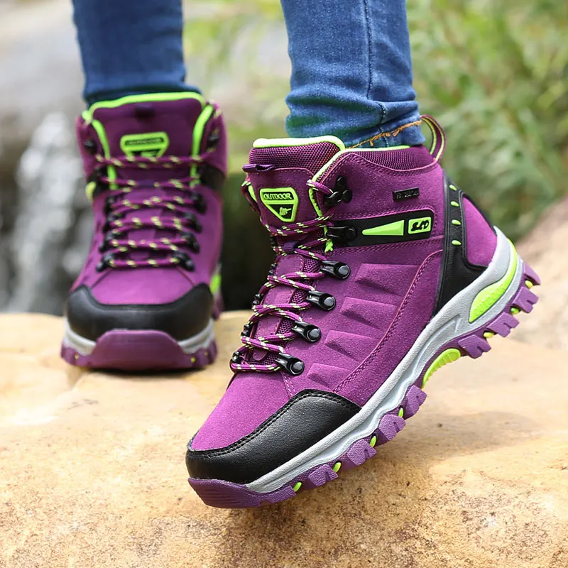 2023 New Women Boots Waterproof Hiking Shoes Female Snow Boots Platform Keep Warm Ankle Boots Women Sneakers Outdoor Work Shoes