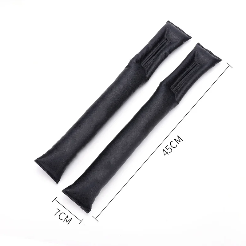 1x Universal Car Seat Mouldings Soft Leakproof Padding PU Leather Leak Proof Pads Plug Auto Styling Decorative Strip Accessories