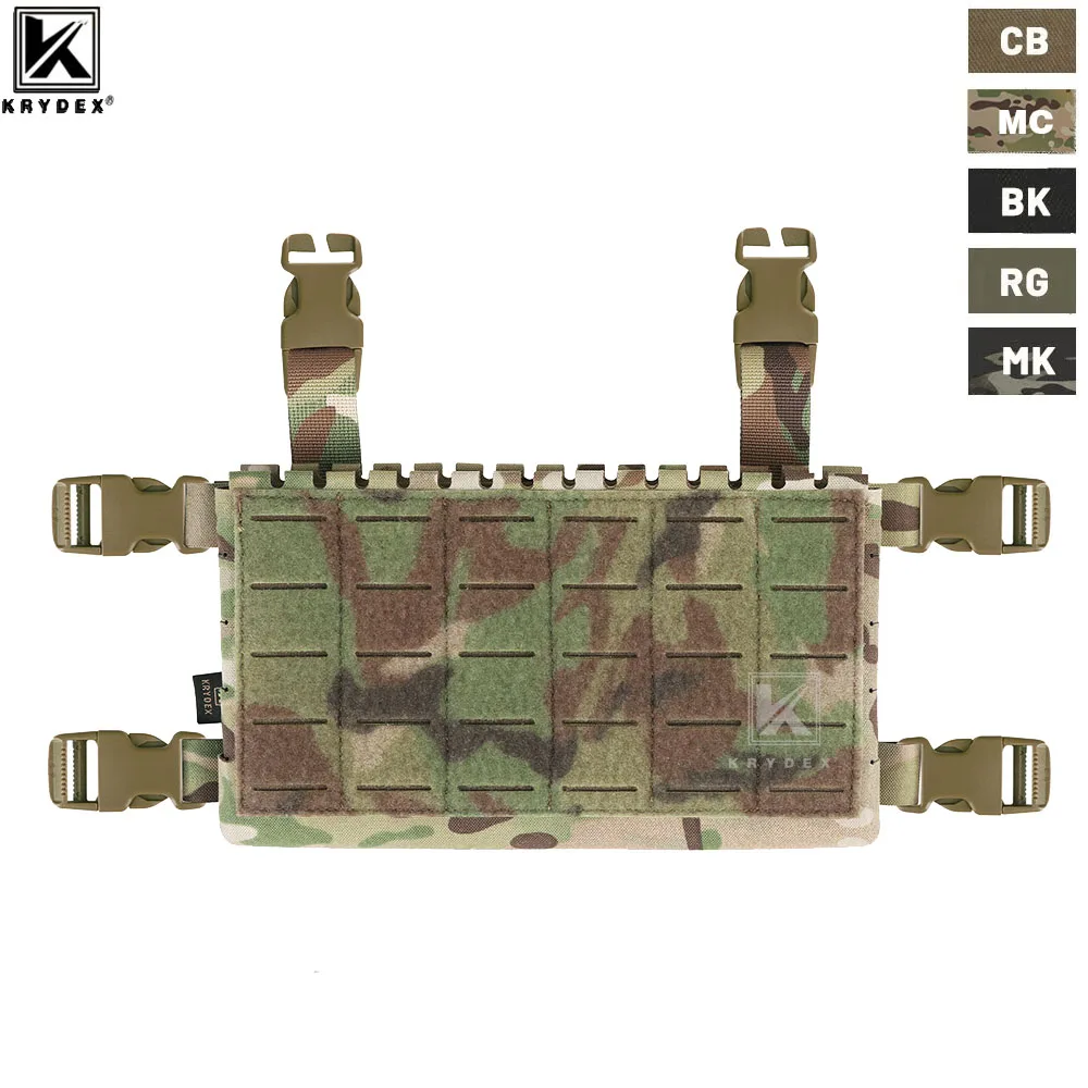 KRYDEX Tactical MK5 Micro Fight Chassis For MK5 Chest Rig Lightweight Front Panel Plate Carrier Vest 5.56 MP7 Mag Placard Gear