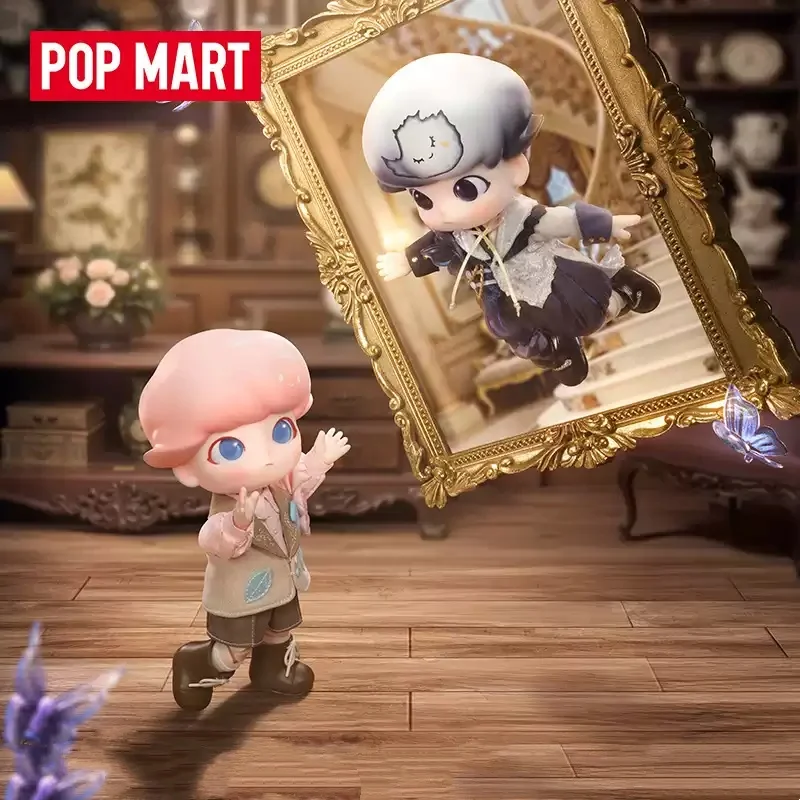 

POPMART DIMOO Gentleman Series 1/8 слепая коробка, сумка для догадок, загадочная коробка, игрушки, куклы, милые аниме-фигурки, настольные украшения, подарок