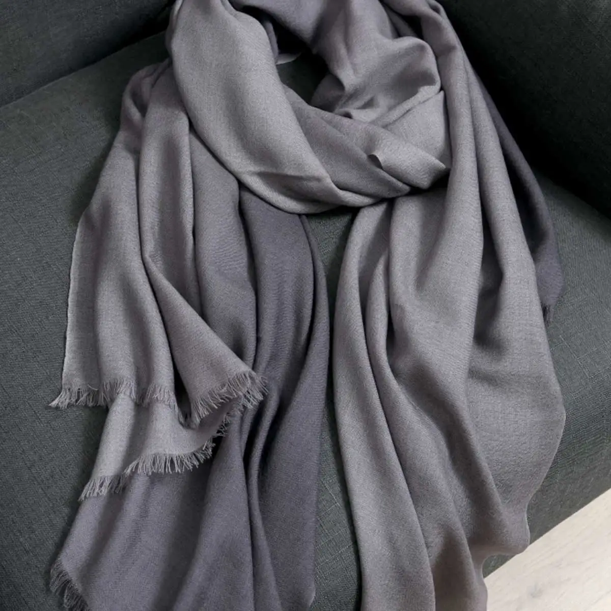 Women Scarf Winter Hijabs Tessale Tassels Long Lady Shawls Cashmere Like Pashmina Hijabs Scarves Wraps