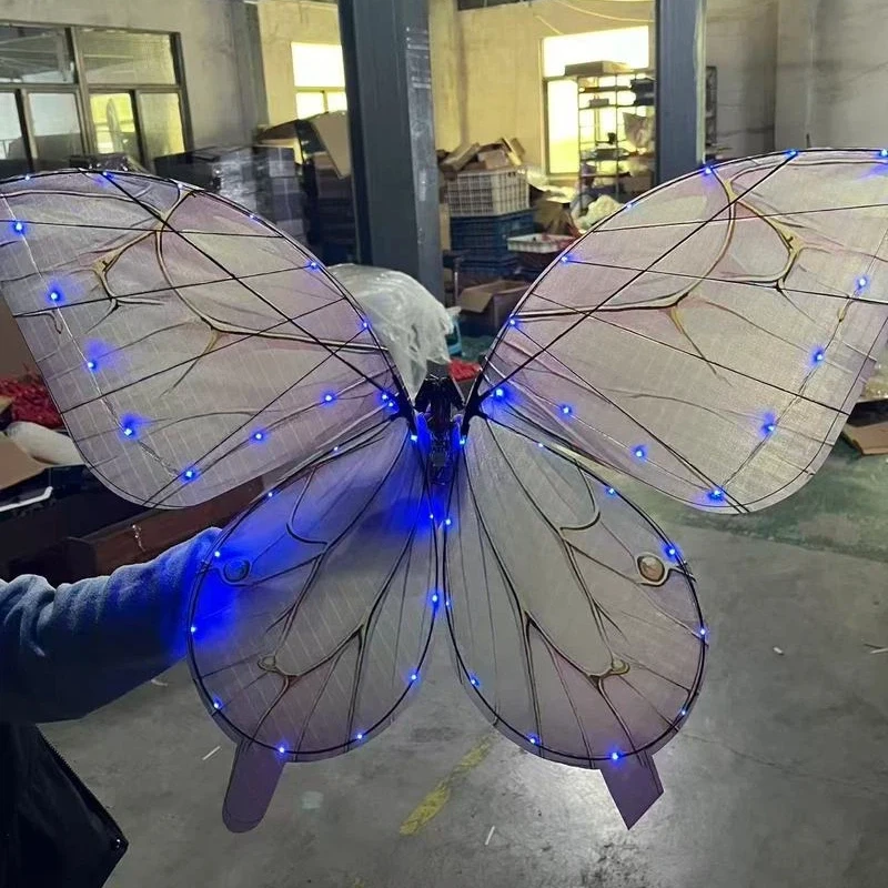 

Flying Butterfly Rc Flapping Bionic Model Led Light Up Insect Stage Prop For Wedding Outdoor Performance Science Education