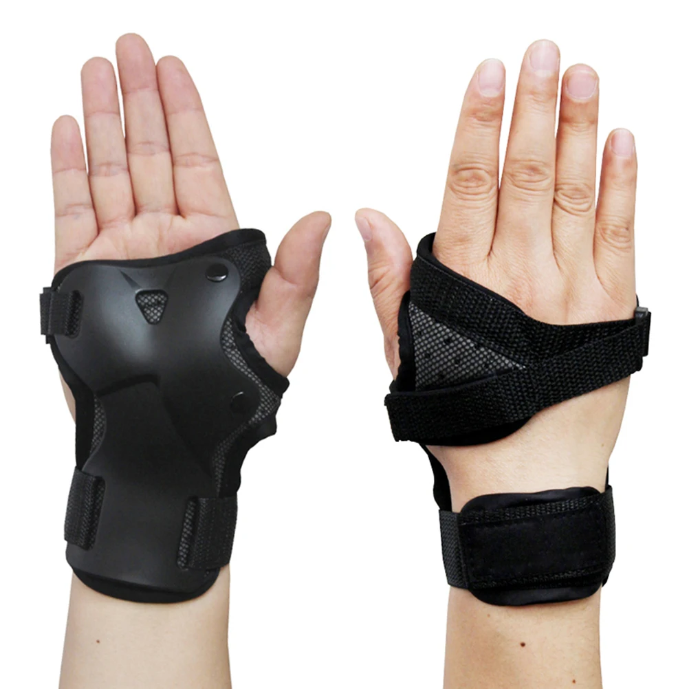 Wrist Brace Adjustable Nylon Strap Wrist Protective Gear Comfortable 1 Pair Breathable for Roller Skating Skateboarding Skiing