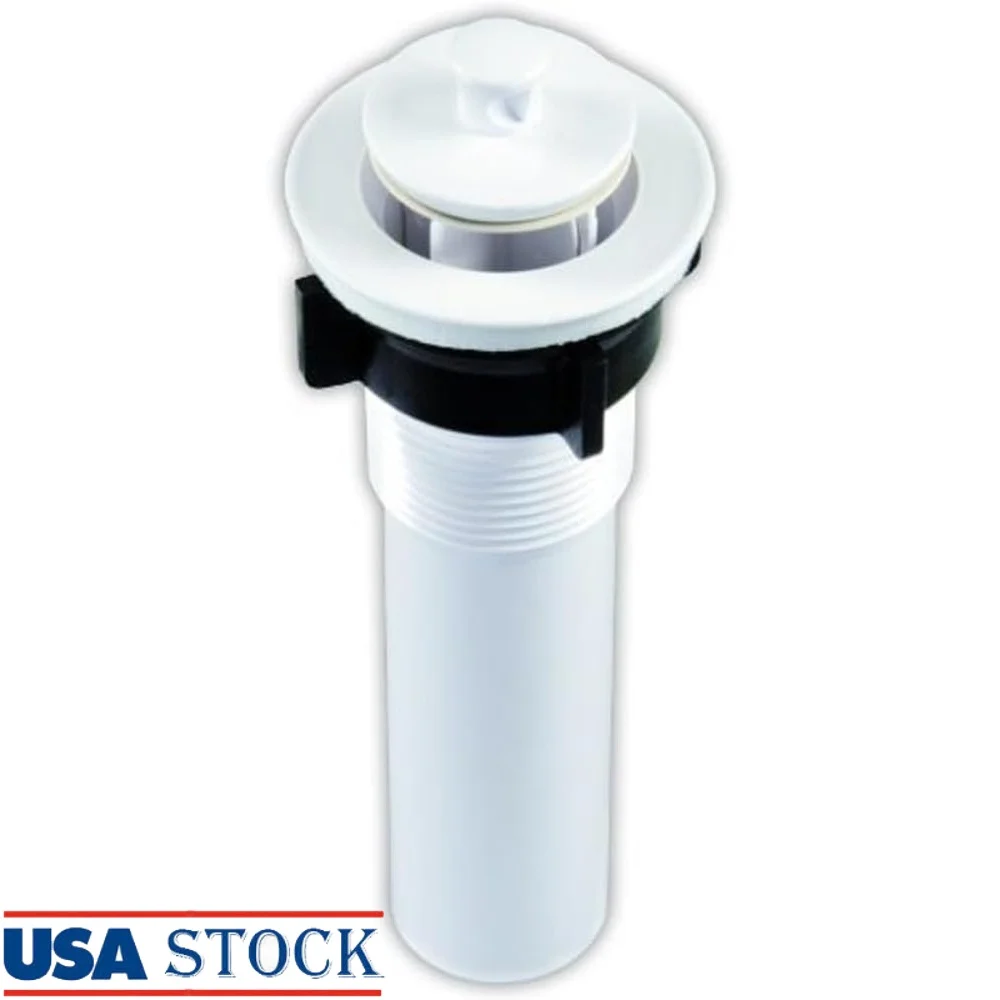 

Фильтр для раковины с выдвижной пробкой подходит для отверстий для раковины от 1-3/8 до 1-3/4 дюйма включает в себя пенопластовую прокладку, контргайку, пластиковую конструкцию