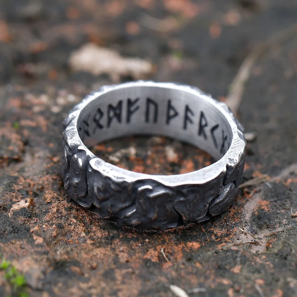 Anillo de acero inoxidable Odin vikingo nórdico para hombre, amuleto de runa, palabras de moda, joyería Retro, envío gratis, nuevo, 2023