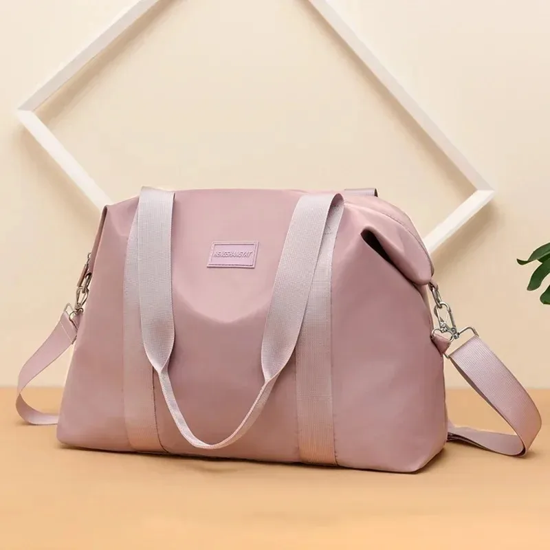 

Zipper Nylon 2025 Hot Selling Travel Handbag Solid Versatile Casual Shoulder Bag Soft Simple Commuting Fitness Shoulder Bag