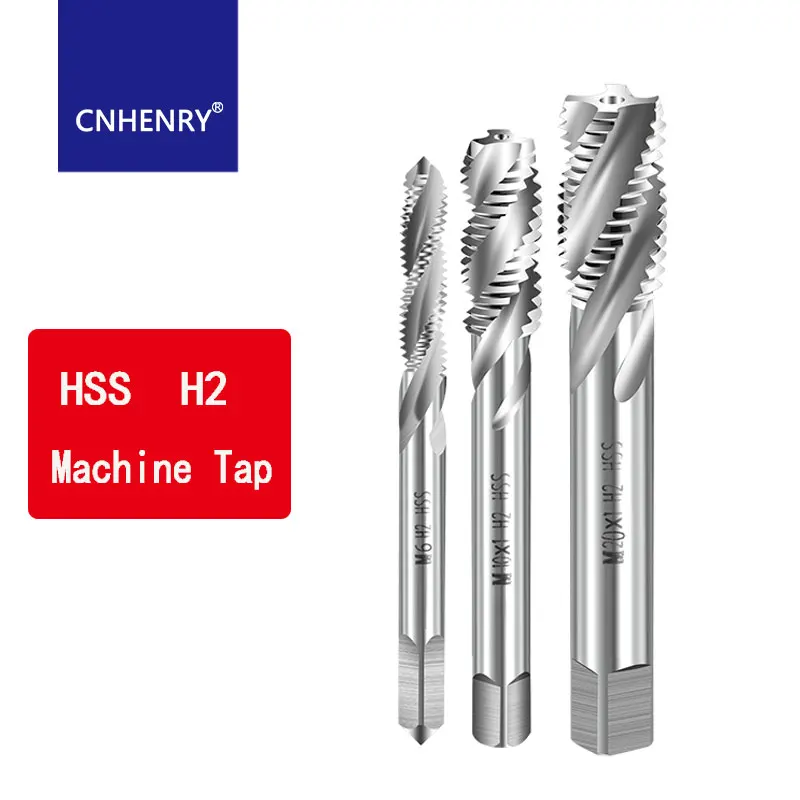 Metrische HSS-Spiralgewindebohrer für Maschinenmetalle M2 M2.5 M3 M4 M5 M6 M8 M10 M12 M16 M20