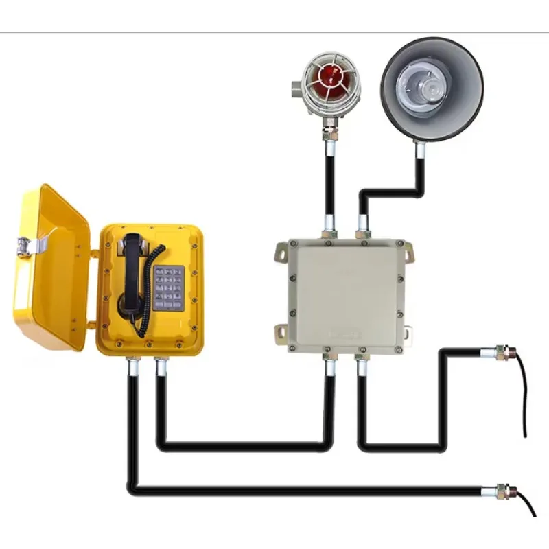 Intrisically  Sound Power Telephone VOIP SIP  IP   Explosion Proof Mine Party Line Telephone