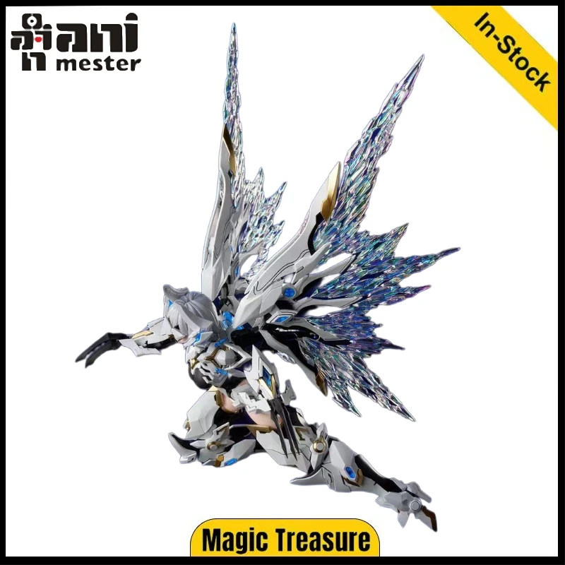 Original AniMester Nuclear Gold Reconstruction White Dragon Knight Galahad Assembled Model Toy Gift Collection Ornaments