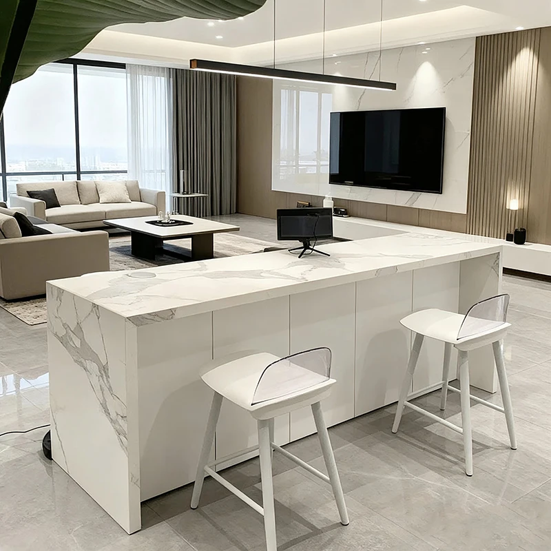 

Contemporary Trendy Kitchen Island Classic Premium Elegant Aesthetic Kitchen Island Nordic Design Meuble De Salon Furniture