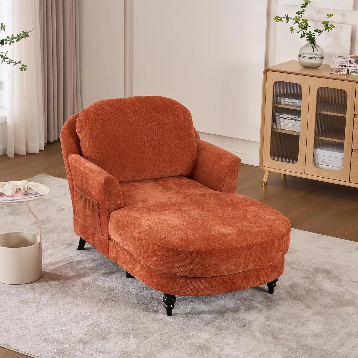 Oversized Indoor Chaise Lounge Chair, 59.8