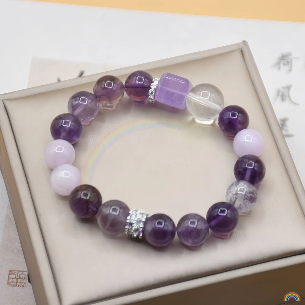 

Natural amethyst ghost bracelet light luxury high-end multi treasure bracelet Rwbuy brand jewelry design