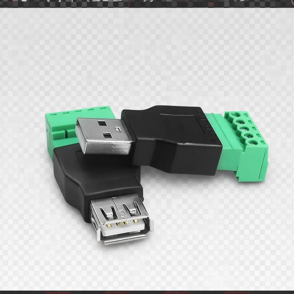Solderless USB 2.0 To 5 Pin Screw Terminal Block Adapter For For Rougang Electronic Peripheral DIY Equipment Maintenance