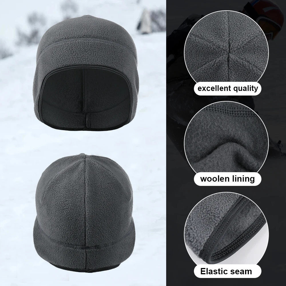 Winter Sport Caps Running Hat Skiing Snowboard Cycling Warmer Hats Thermal Windproof Ear Cover Hiking Camping Soft Cap Men Women