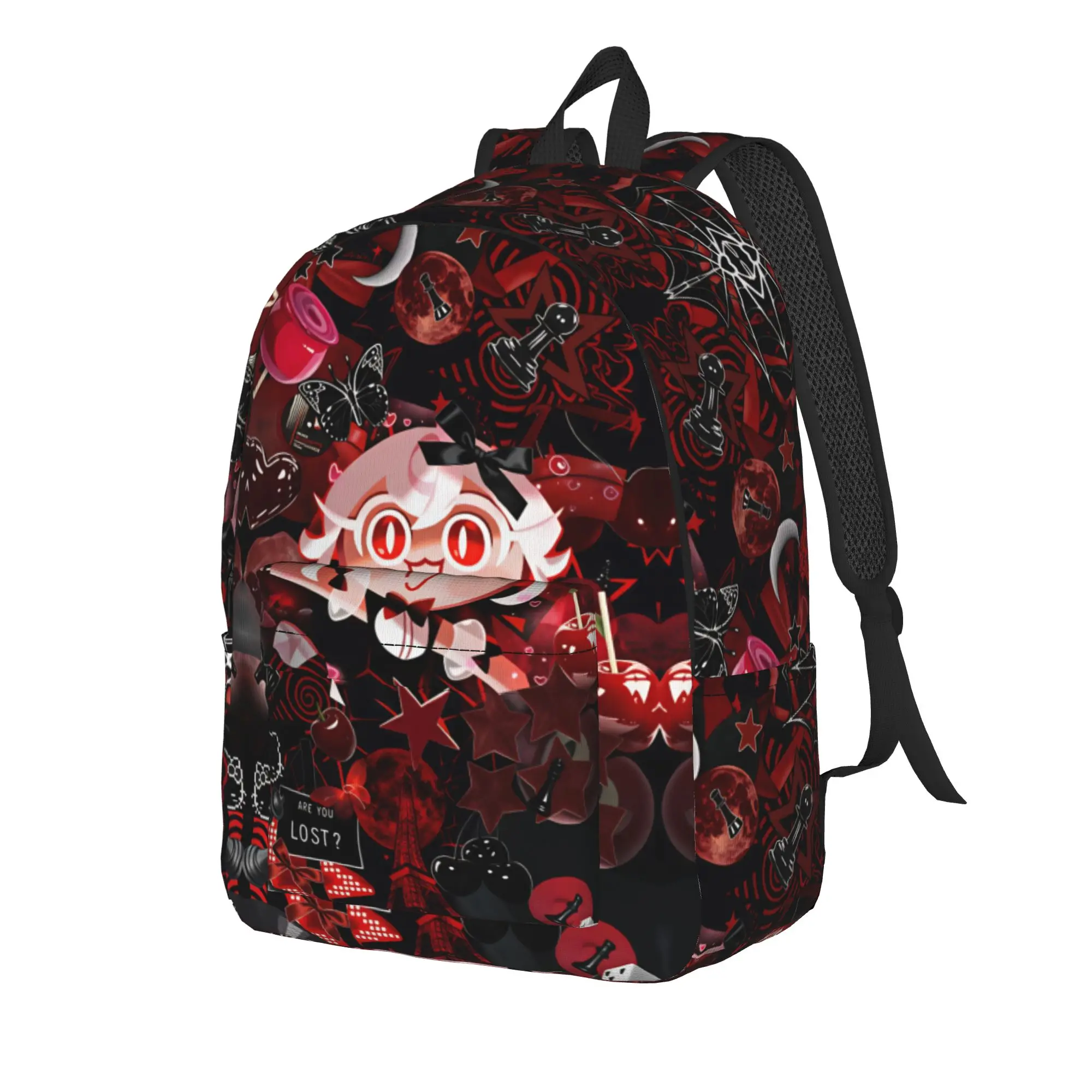 Shadow Milk  (2) Backpack Men Cookie Run Kingdom Big Backpacks Polyester Casual School Bags College Custom Rucksack
