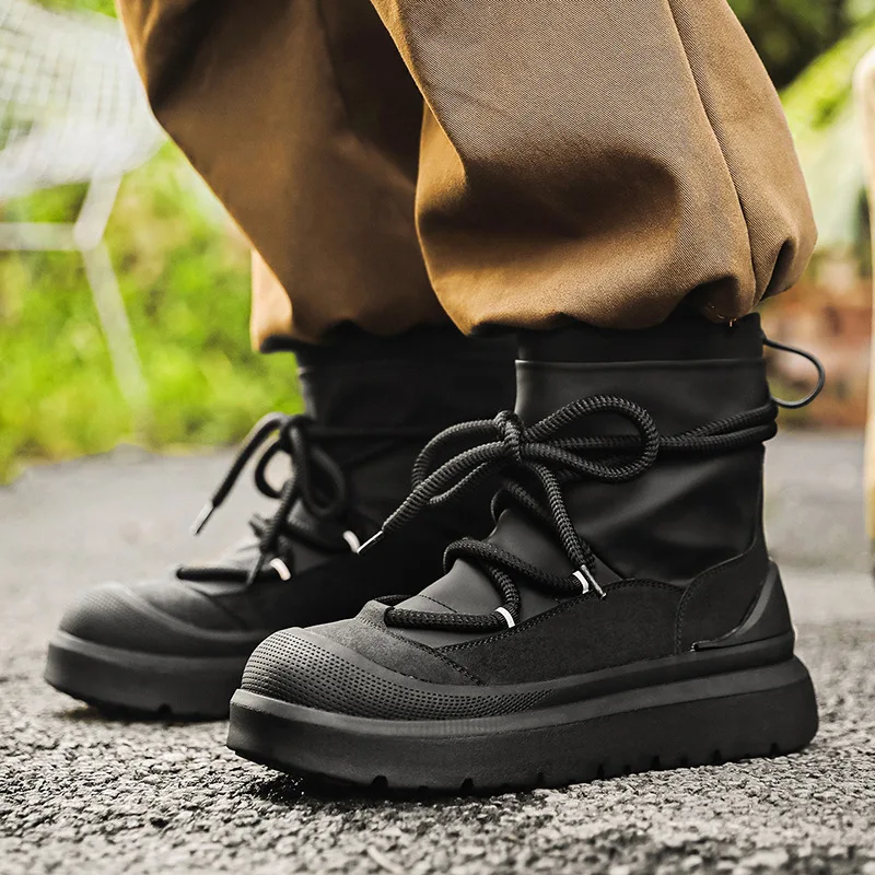 

mens fashion punk rock platform boots designer original leather shoes cowboy autumn winter boot black stylish ankle botas hombre