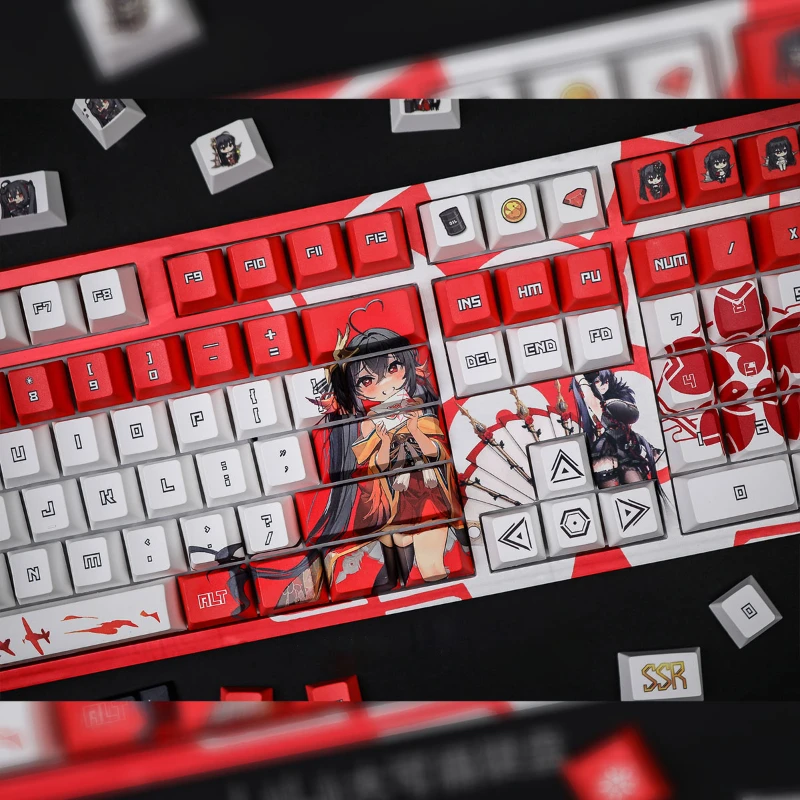 Azur Lane Keycaps Personalized Customization IJN Taih Ō Mechanical Keyboard Keycaps PBT Cartoon Anime Game Keycap Accessories