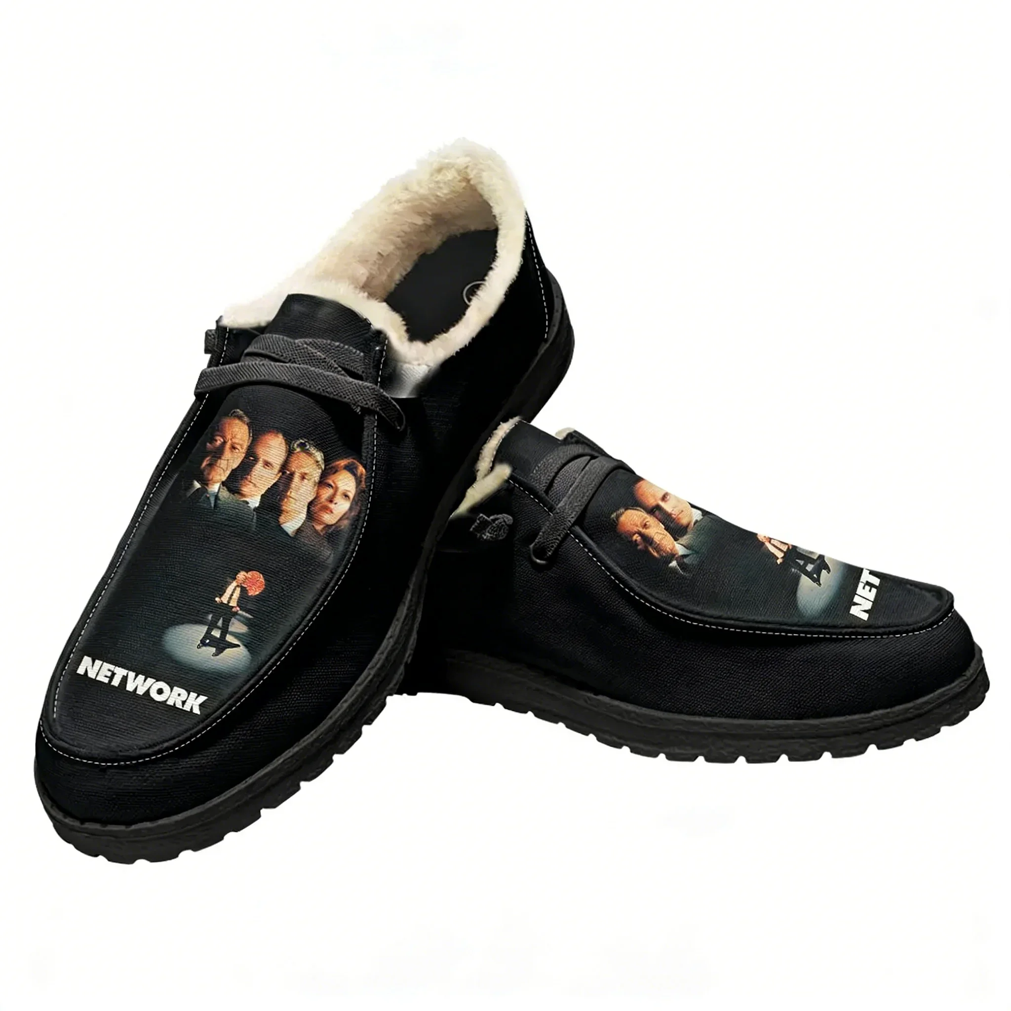 

Теплые повседневные туфли унисекс из вельвета для дома и улицы, легкие, с индивидуальным модным принтом, парные туфли на заказ