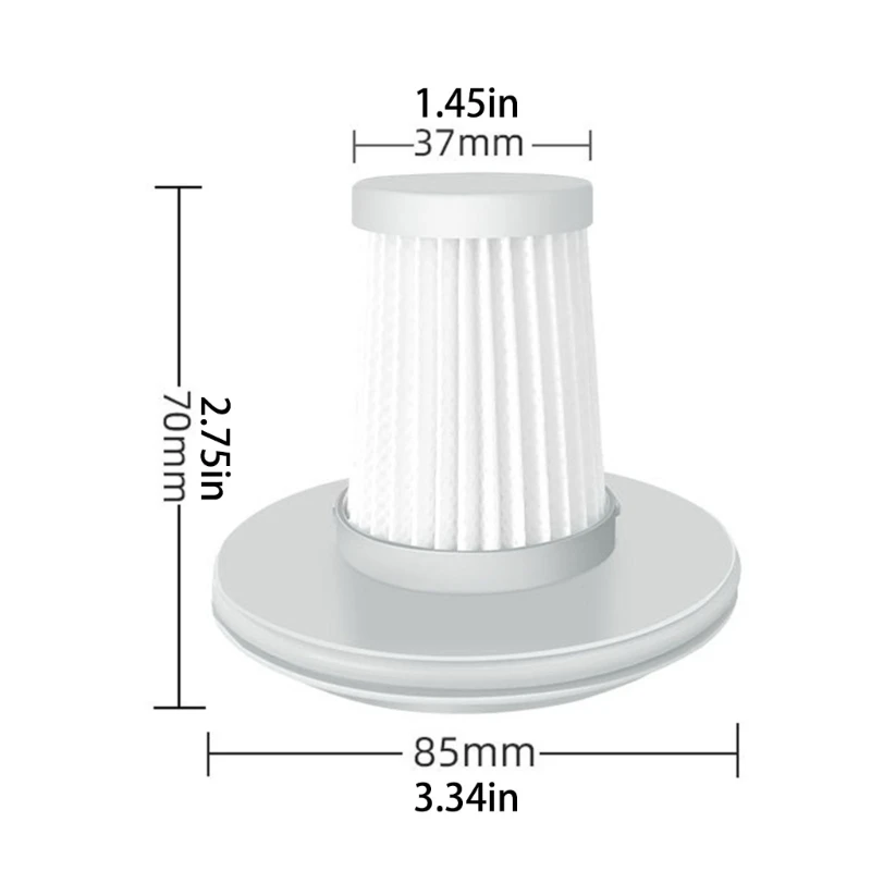 Juego 6 removedores ácaros del vacío, filtro repuesto, Material plástico, eliminador ácaros del vacío, elementos