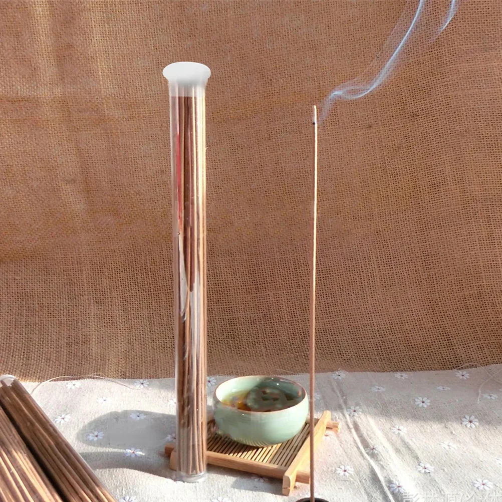 Incense Stick Storage Transparent Tube Plastic Home Acrylic Holders Sandalwood Fragrant