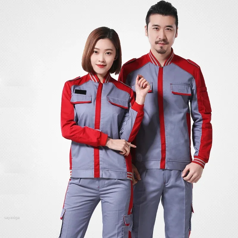 2023working Clothing Men Women Safety Railway Work Wear Breathable Uniform Durable Mechanical Auto Repair Electricity Coveralls