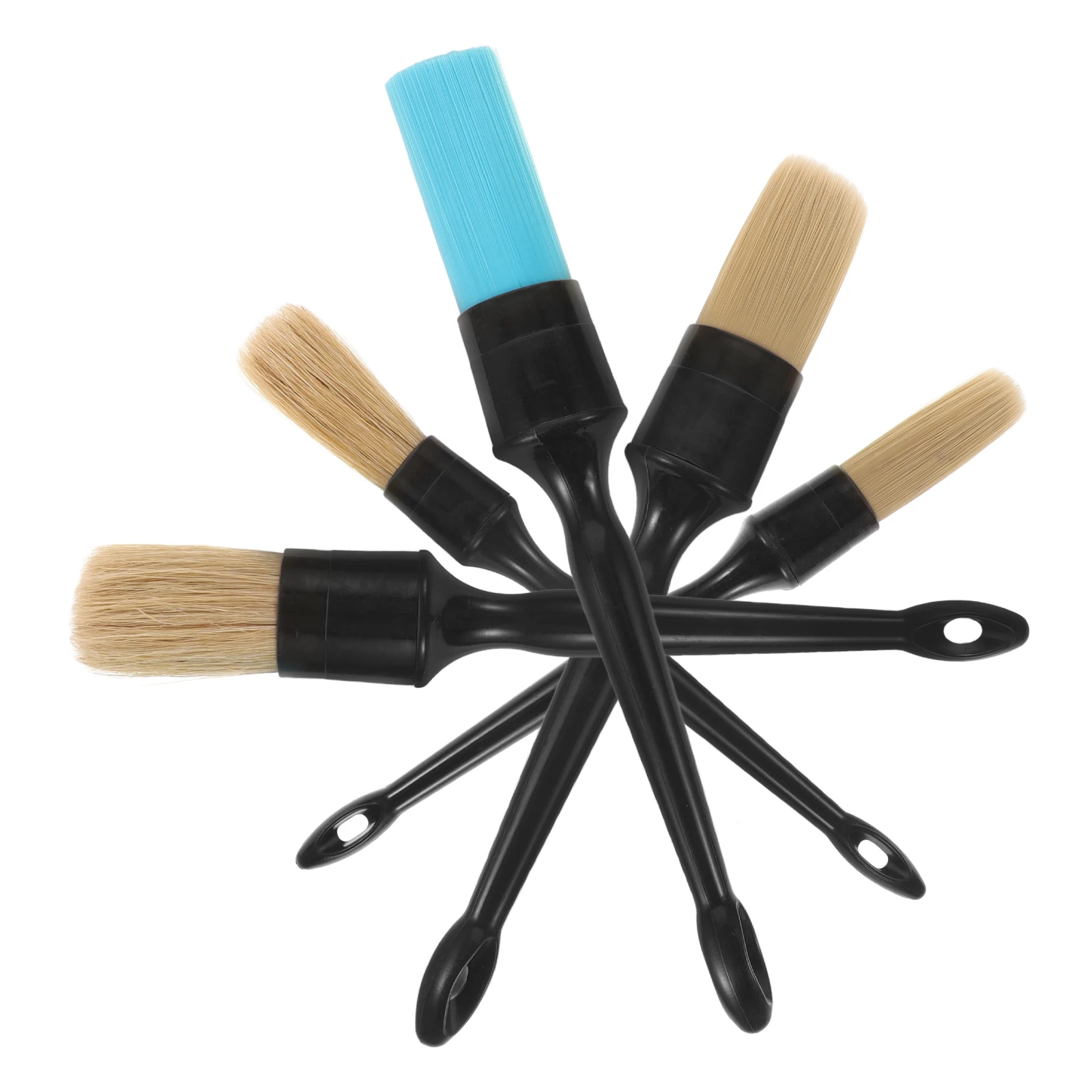 

5pcs Car Wash Cleaning Brush Set Detailing Brushes for Interior Exterior Auto Sponge Scrubber Kit Car Cleaning Tools