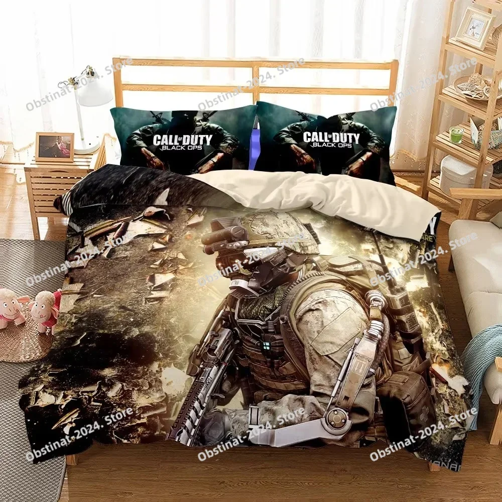 

New 3D Print Call-of-duty Printed Bed Set Duvet Cover Pillowcase Bedding Set Bed Linen Sheet Quilt Cover Full Queen King Size