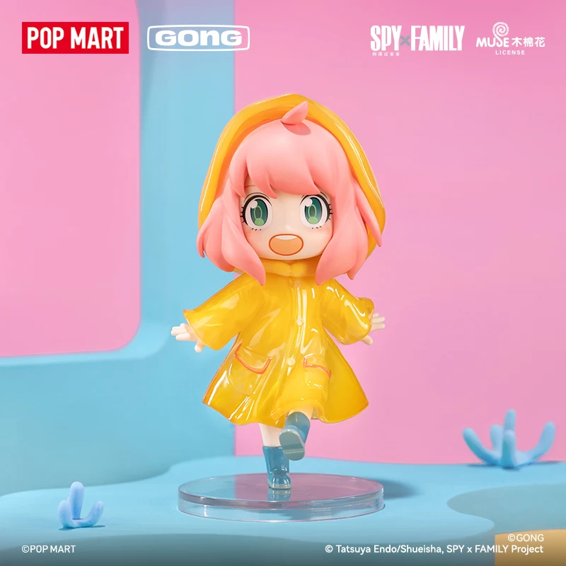 POPMART GONG SPY FAMILY Anya الحياة اليومية DLC سلسلة صندوق أعمى اللعب صندوق الغموض الأصلي عمل الشكل لطيف دمية Kawaii نموذج