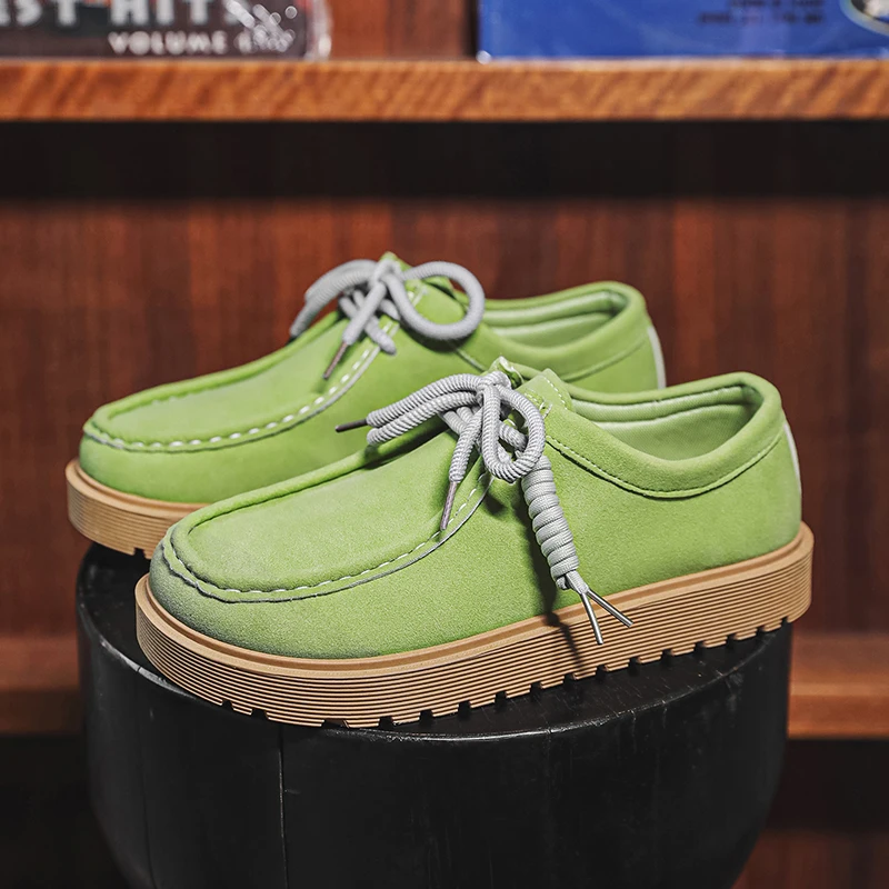 

Новые мужские роскошные замшевые классические винтажные повседневные кожаные туфли, модные и удобные уличные спортивные повседневные туфли