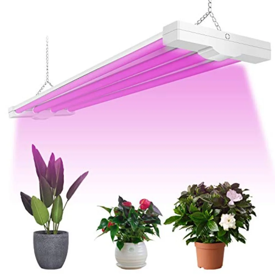 

4ft LED Grow Light 80W Full Spectrum Integrated Fixture for Greenhouse Hydroponic Indoor Plant Seedling Veg Flower with On/Off