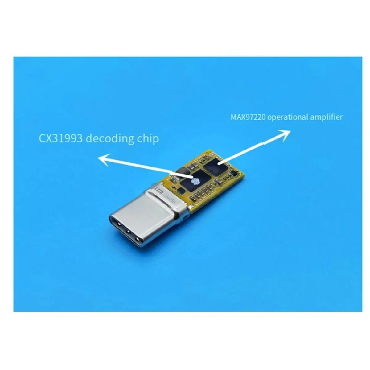 HOUSEHOLD*GOOD CX31993+Max97220 Operational Amplifier Digital Audio Typec Adapter Decoding Headphone Amplifier Chip Module