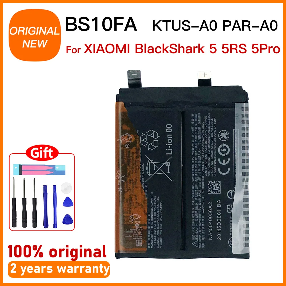 Original BS08FA BS06FA BS05FA BS10FA Battery for XIAOMI Black Shark 3 3S 4 4S 5 5RS PRO KLE KSR-A0 CellPhone Replacement Battery