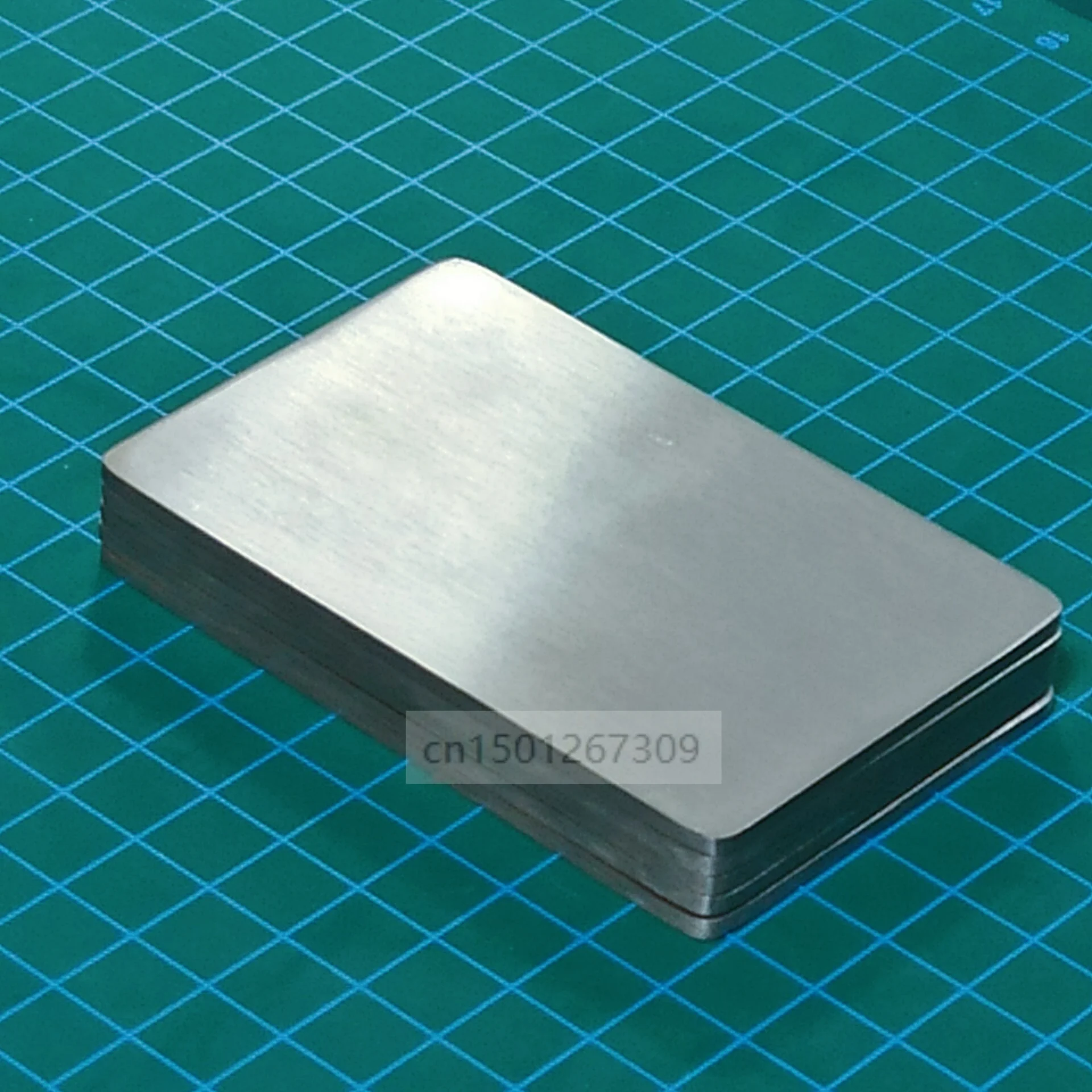 10pcs Thickness 2.0mm Heavy Duty Matte Finish Stainless Steel Blank Metal Business Card Size 85*53mm