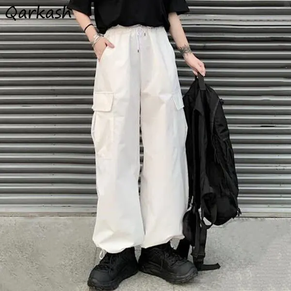 

Casual Cargo Pants Women Streetwear Minimalist Unisex Baggy S-3XL Designer Ulzzang Pure Pantalones Students Winter Thicken Cozy