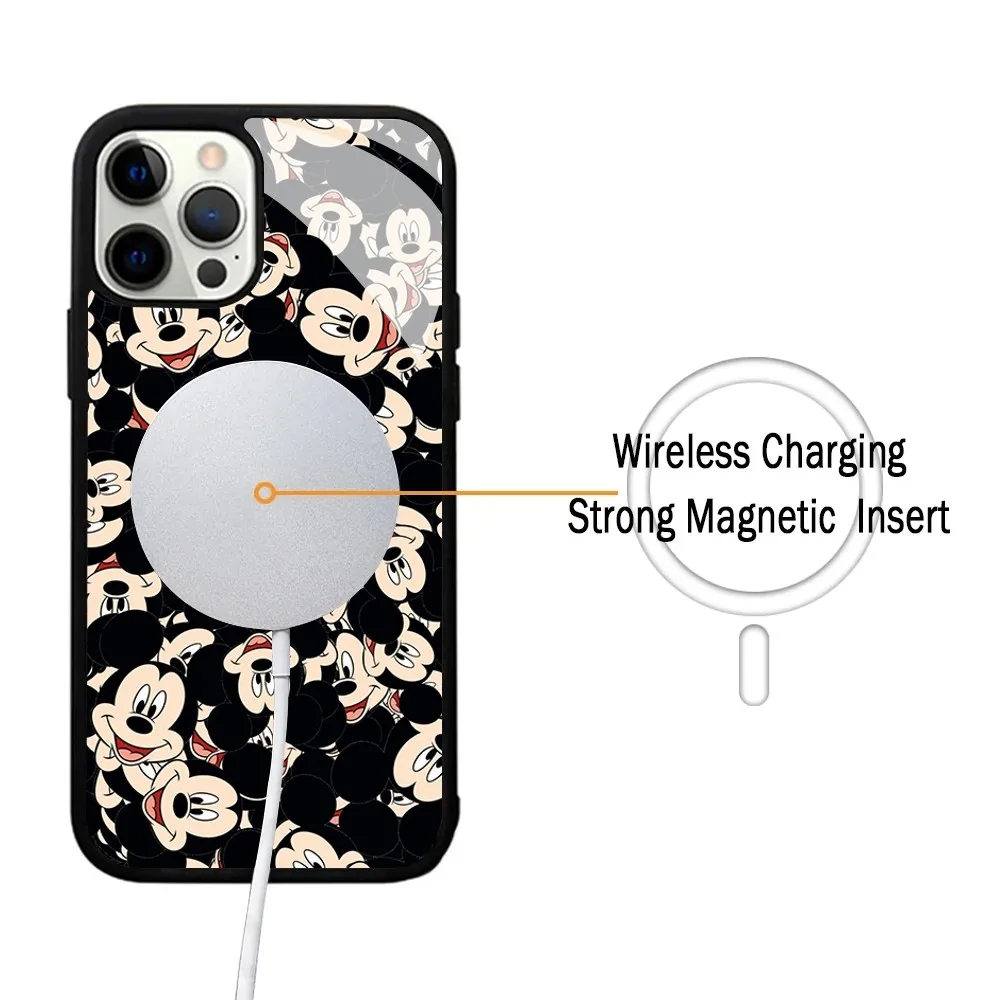 Mouse M-Micki Phone Case For IPhone 15 14 13 Pro Max 11 12 Mini Alex Mirror For Magsafe Wireless Charging Cover