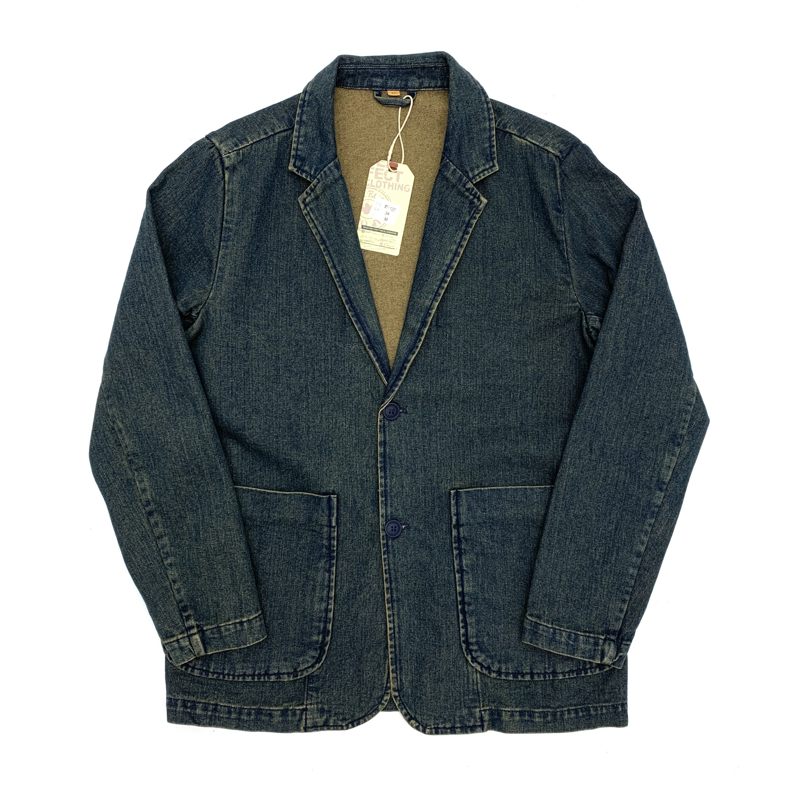 

2025 Autumn Casual Denim Blazer for Men - Japanese Retro Washed Denim Suit Jacket | Unisex Distressed Western Style Autumn Coat