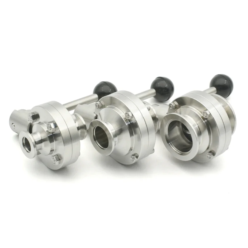 KF16 KF25 KF40 KF50 Vacuum Manual Butterfly Valve SUS 304 Stainless Steel Stop Control Valve Self Made