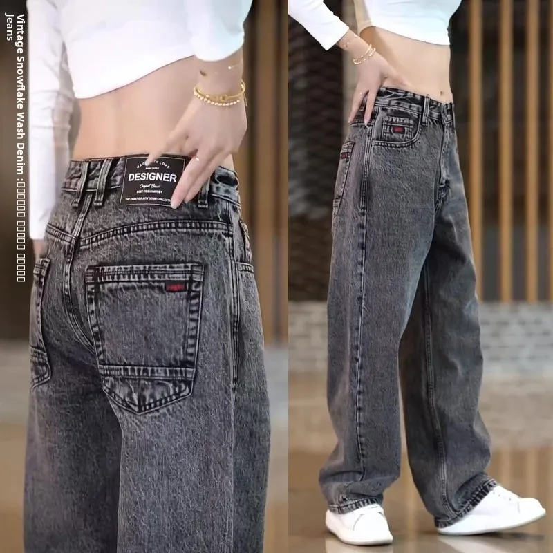 

Мужские джинсы Waed Blaey прямого кроя, свободные, повседневные, в американском стиле, для города, из хлопка, для осени и зимы