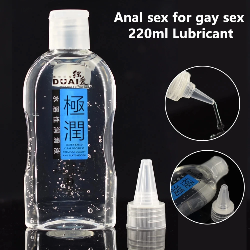 DUAI-lubricante Anal para sexo, Aceite de Masaje Sexual, productos sexuales para adultos, a base de agua, 220ML