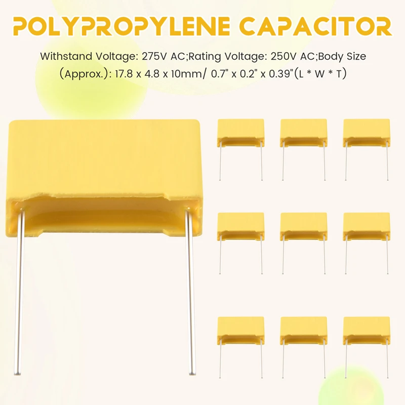 10 szt. 250 V 47Nf 0,047 Uf 10% Kondensator bezpieczeństwa z folii polipropylenowej SPRZEDAŻ