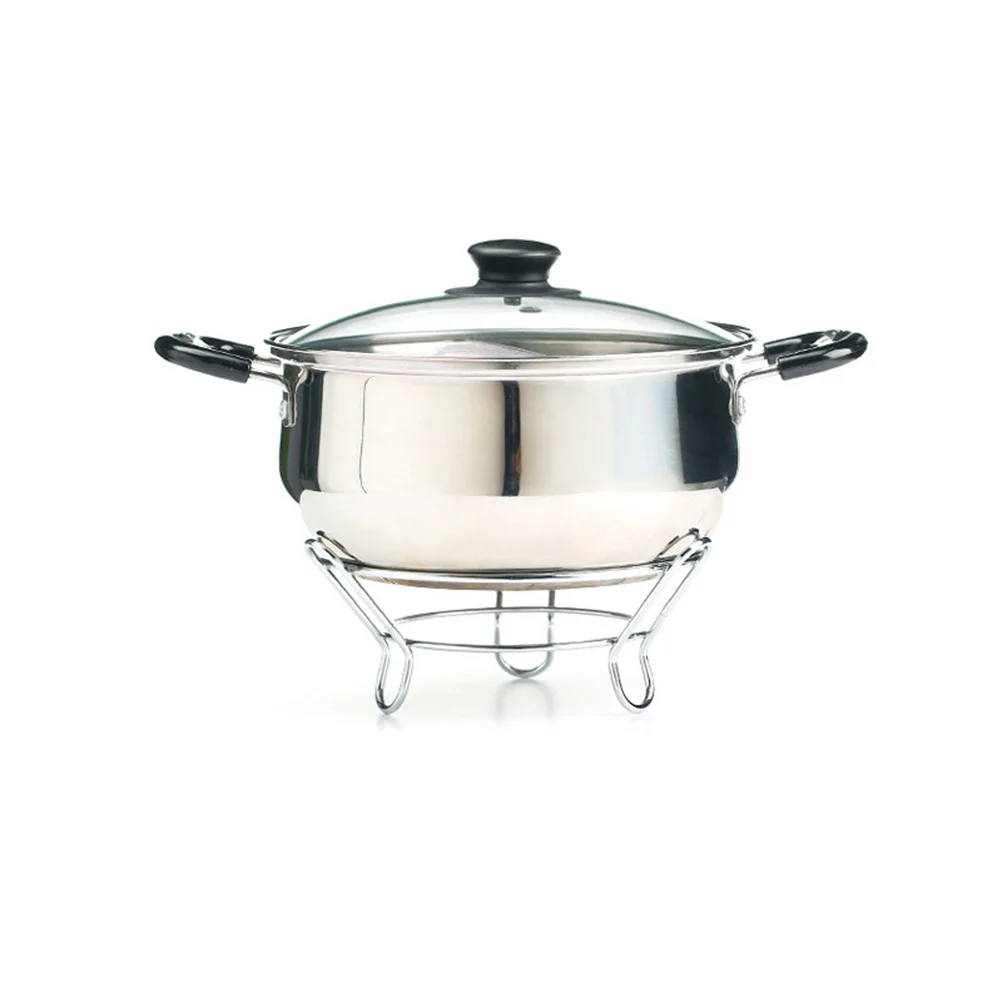 

2Pcs Stainless Steel Pot Rack Heat-Resistant Kitchen Gadget Table Protector for Hot Pots and Pans Pot Table Rack