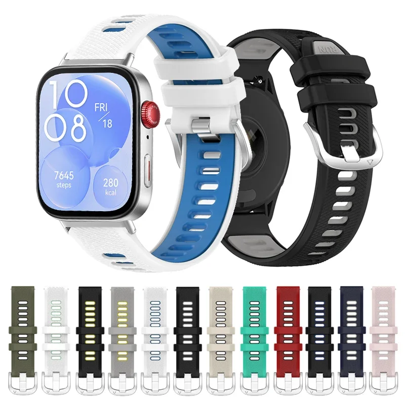 Comfortable Sporty Silicone Strap For Huawei Fit 4 3 Fit4 Pro Fit3 Fit2