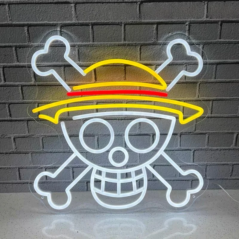 

One Piece Acrylic Neon Led Light Animes Luffy Artwork For Home Festival Decor Party Bar Hotel Salon Business Shop Etc. Toys Home