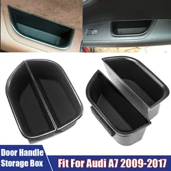 Car Door Inside Storage Boxes Front Rear Modification Storage Box Fit For Audi A7 2009 2010 2011 2012 2013 2014 2015 2016 2017