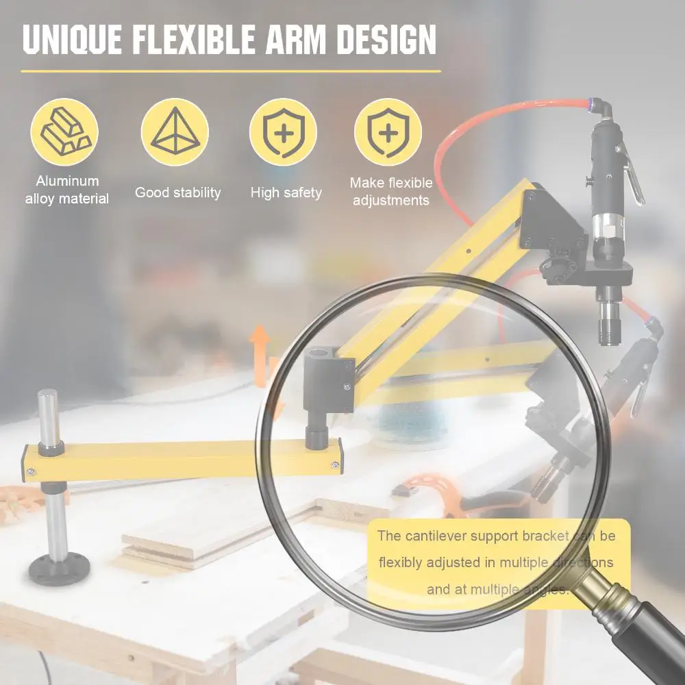 

Нарезной кронштейн, 360-градусная консольная опорная рама, консоль из алюминиевого сплава, универсальный гибкий кронштейн, ручные аппаратные инструменты
