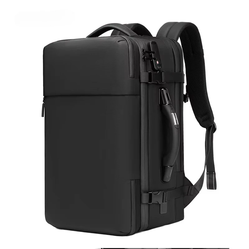 Large Capacity Expandable 19-Inch Laptop Backpack Smart Carry Handle Custom Lock USB Charging Port Display Travel Bag