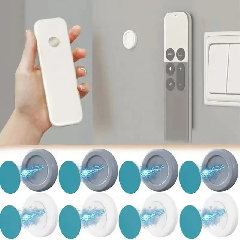 1/2/3/4set Cable Organizer Adhesive Magnetic Hooks Wall Mount Magnet Holder Sticker Remote Control Storage Holder Home Hook